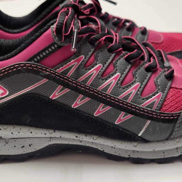Fila Evergrand Trail 21.5 Womens Sneakers Running Shoes Size 7 Pink Back Grey - Picture 7 of 8